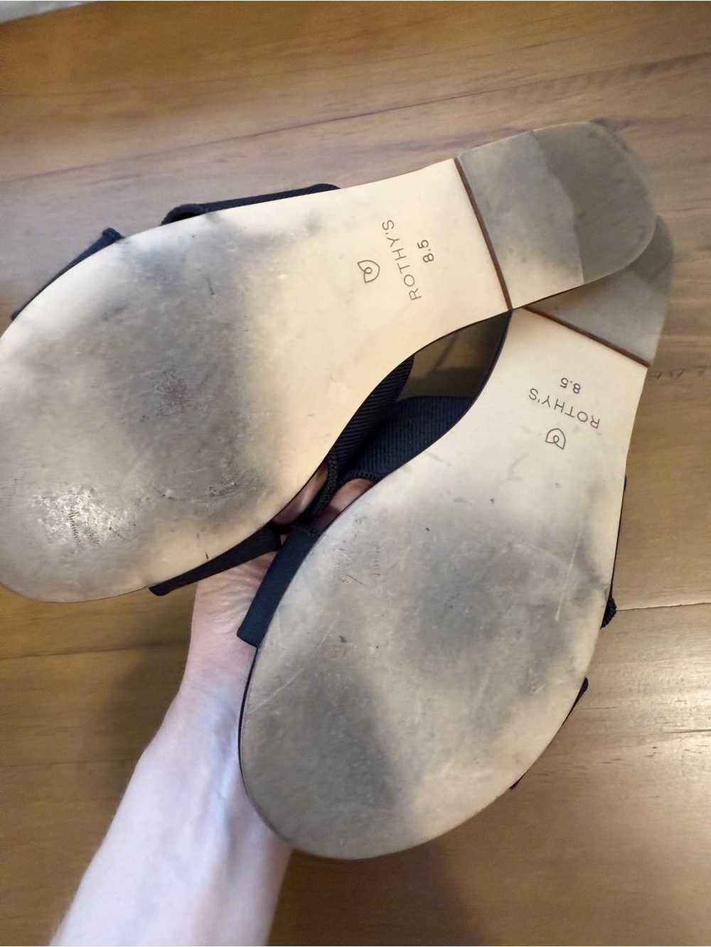 Rothy’s The Knot Slide Sandals Black - Picture 2 of 5